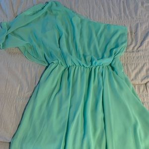 Cute one sleeve dress